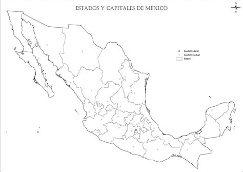 Dibujos de Mapa de México 7 para Colorear para Colorear, Pintar e Imprimir - Dibujos-Online.Com