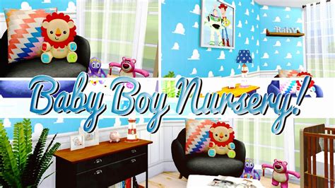 The Sims 4: Baby Boy Nursery! 🍼 - YouTube