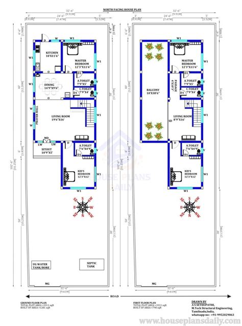 Duplex Home | 4 Bedroom House Plan | Home Ideas - House Plan and ...