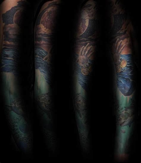 30 Shark Tattoo Sleeve Designs [2023 Inspiration Guide]