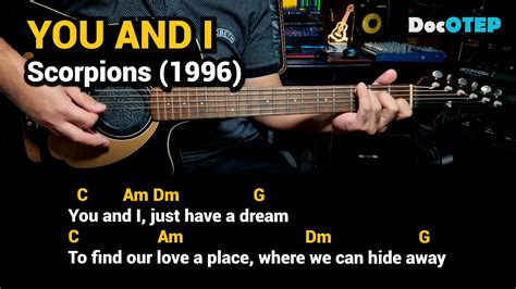 You and I - Scorpions (1996) - Easy Guitar Chords Tutorial with Lyrics ...