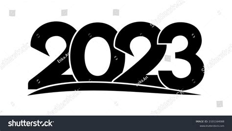 2023 Number On White Background 2023 Stock Vector (Royalty Free ...