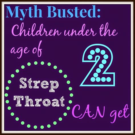 Myth Busting: Children under 2 CAN get Strep Throat | Strep throat, Strep throat in toddlers ...