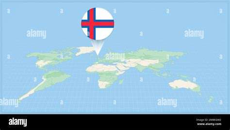 Location of Faroe Islands on the world map, marked with Faroe Islands ...