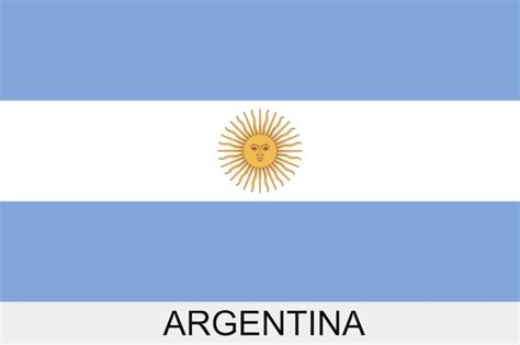 Premium Vector | Argentinian flag. flag of argentina