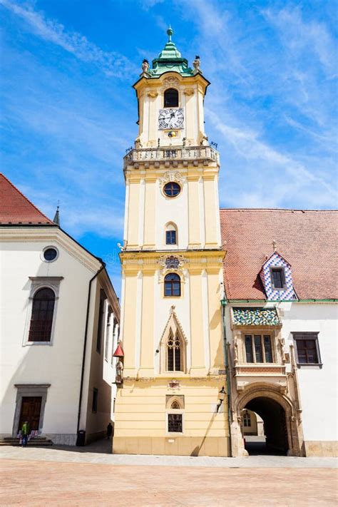 Bratislava Old Town Hall stock photo. Image of city - 114070932