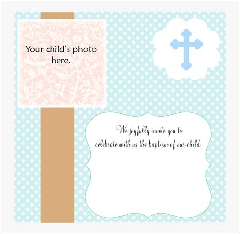 Free Printable Christening Invitation Card Templates