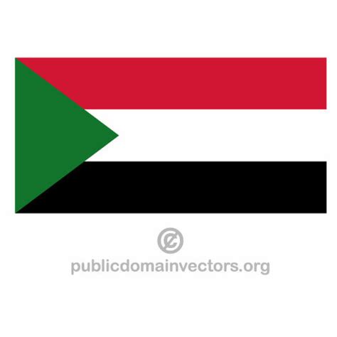 Sudanese vector flag | Public domain vectors