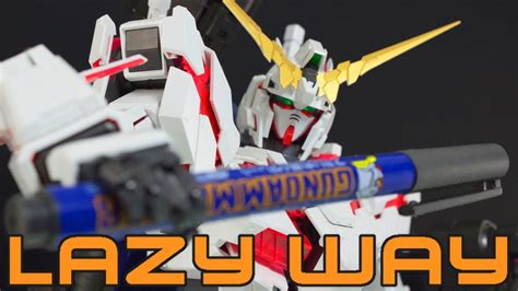 HOW TO PANEL LINE GUNDAMS: THE LAZY ARSE WAY! - PANEL LINING TUTORIAL - YouTube