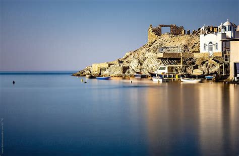 "Greek Seaside Town (resubmitted With Some People Removed)" by Stocksy Contributor "Helen ...