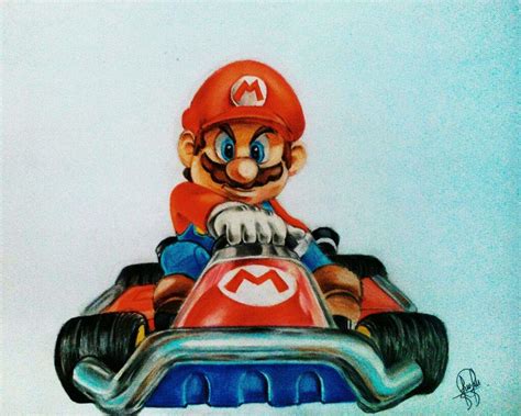 Mario Kart Drawing at PaintingValley.com | Explore collection of Mario ...