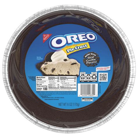 OREO Chocolate Sandwich Cookie Pie Crust, 6 oz Crust - Walmart.com