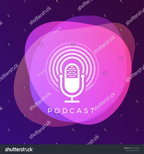 Vector Illustrate Microphone Icon Black White Stock Vector (Royalty Free) 1901152033 | Shutterstock