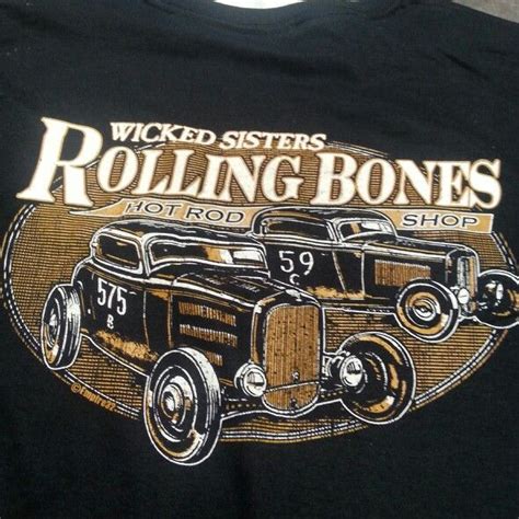 Cool tee shirts we printed for The Rolling Bones #hotrod #hamb #tshirt ...