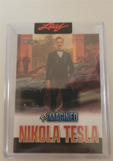 2023 NIKOLA TESLA LEAF REIMAGINED ELON MUSK TRADING CARD RC ROOKIE RIB ...