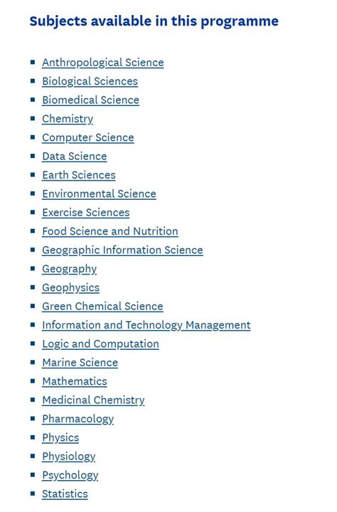 The Bachelor of Science & possible majors! | The Inside Word at the ...