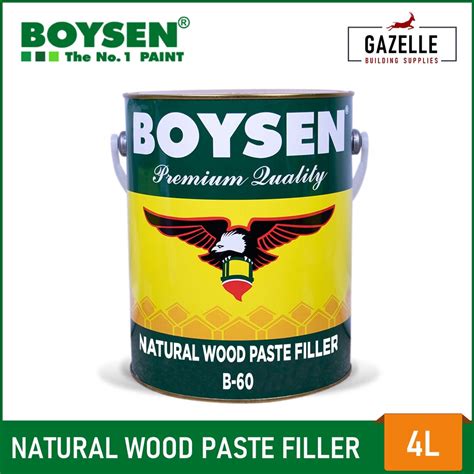 BOYSEN Natural Wood Paste Filler B-60 - 4L | Shopee Philippines