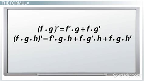 Product Rule in Calculus: Formula & Examples - Video & Lesson ...