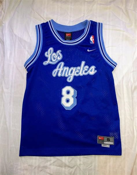 Nike Team Kobe Bryant Throwback Jersey Swingman #8 Los Angeles Lakers ...