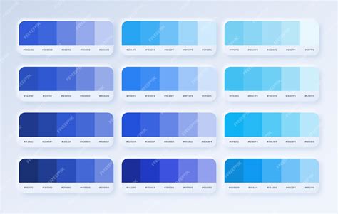 Установите цветовую палитру blue pantone в шестнадцатеричном формате rgb каталог цветов blue в ...