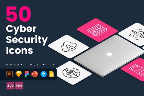 Cyber Security Icons Vector Icons for Powerpoint, Keynote, Illustrator ...