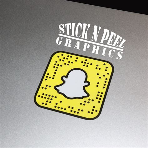 Snapchat Snapcode Scannable Printed Vinyl Sticker – Stick N Peel Graphics