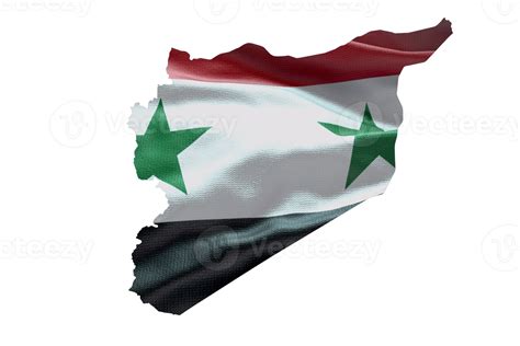 Syria map outline icon. PNG alpha channel. Country with national flag ...