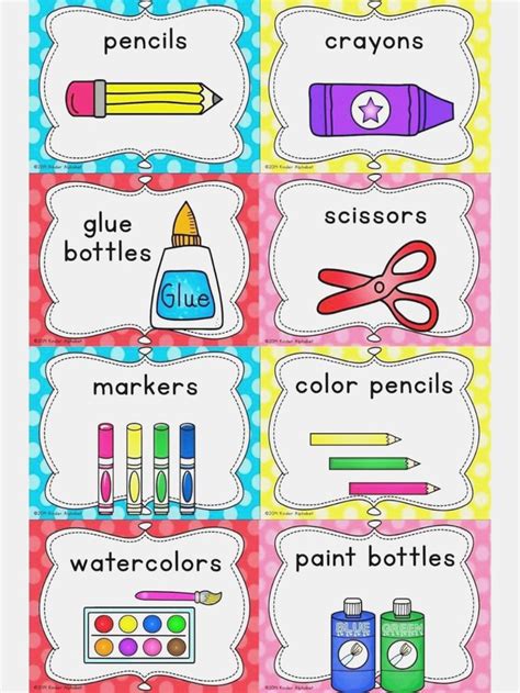 Crayon Labels Template