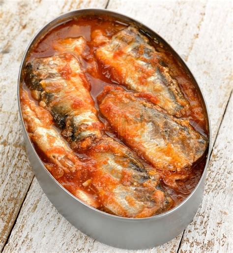 Tinned Sardines In Tomato Sauce | Stock Photo | Colourbox