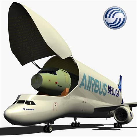 3d model airbus a300 600st beluga