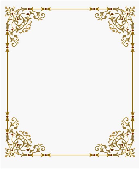 Elegant Gold Page Borders HD