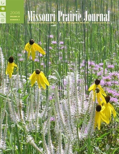 Summer 2008: Volume 29, Number 2 - Missouri Prairie Foundation