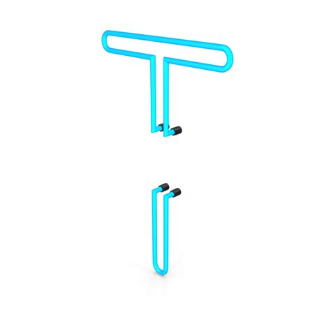 Letter Blue Neon T PNG Images & PSDs for Download | PixelSquid - S11646493C