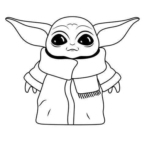 Grogu Coloring Pages