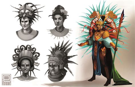 ArtStation - Mayan character concepts