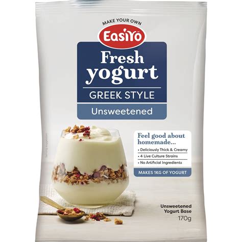 Easiyo Greek Style Unsweetened Yogurt Base 170g | Woolworths