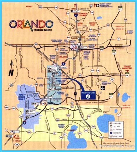 Map of Orlando Florida - TravelsMaps.Com