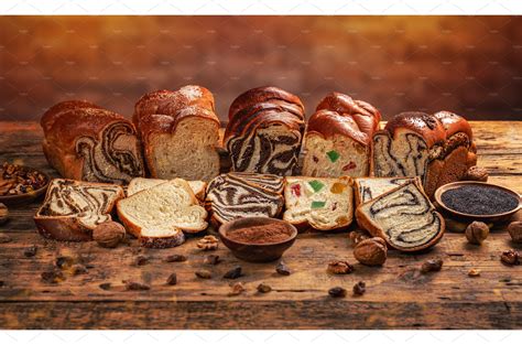 Assortment of sweet bread loaf | Food Images ~ Creative Market