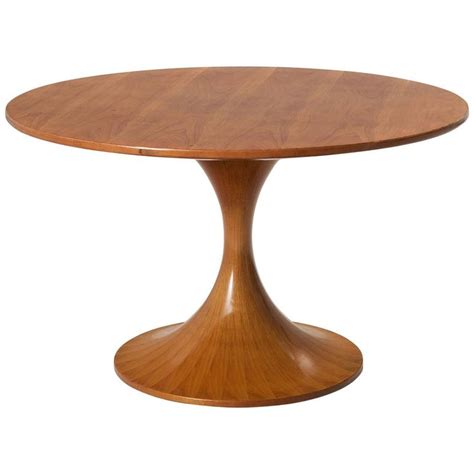 Luigi Massoni Wooden Round Pedestal Dining Table | See more antique and modern Dining Room Table ...
