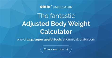 Adjusted Body Weight Formula : Pharmacokinetic Alterations in Obesity ...