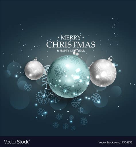 Merry christmas beautiful background design Vector Image