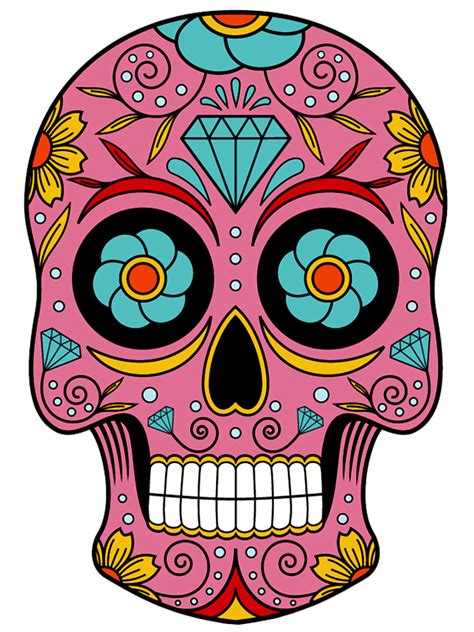 Caveira Mexicana em png | Quero Imagem | Sugar skull artwork, Sugar skull girl, Sugar skull art