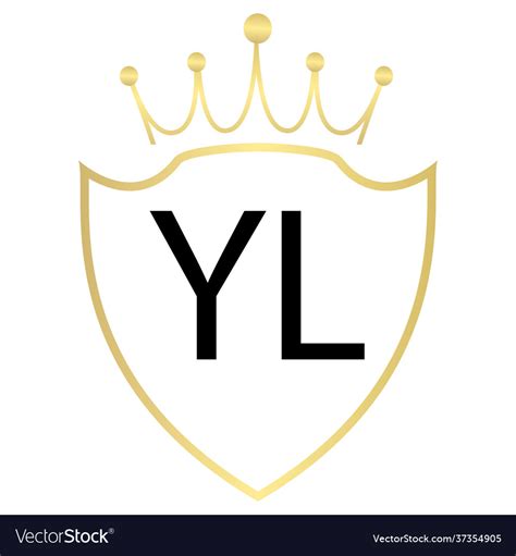 Yl letter logo design with simple style Royalty Free Vector