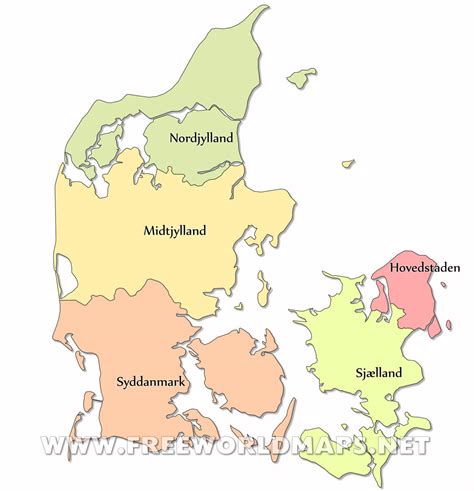 Denmark Political Map