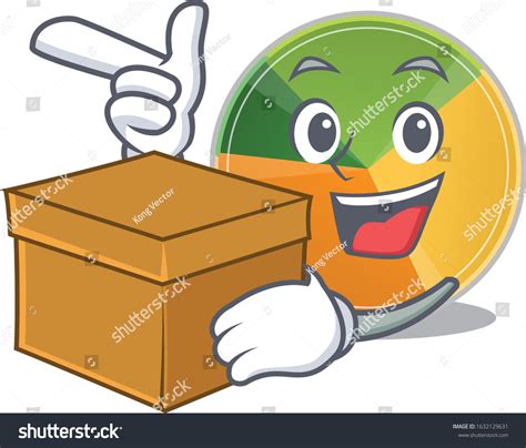 Cute Pie Chart Cartoon Character Having Stock Vector (Royalty Free ...