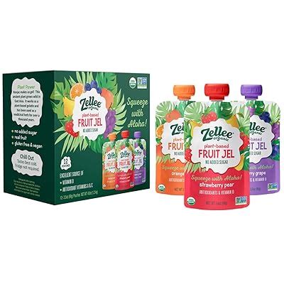 Zellee Organic Fruit Jel Pouches | Variety Pack | Singapore | Ubuy