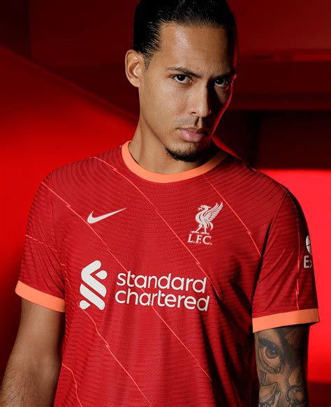 : Liverpool Players Model New 2021 22 Nike Home Kit Liverpool FC ...