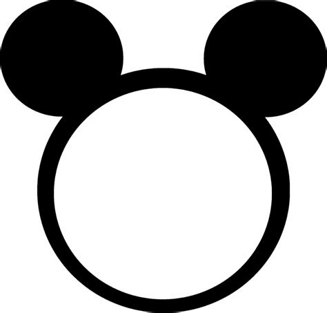 Printable Mickey Mouse Ears Template - Cliparts.co