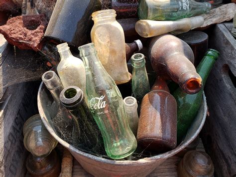 Vintage Glass Bottles Free Stock Photo - Public Domain Pictures