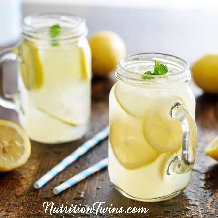 Lemon and Mint "Detox" Drink - Nutrition Twins